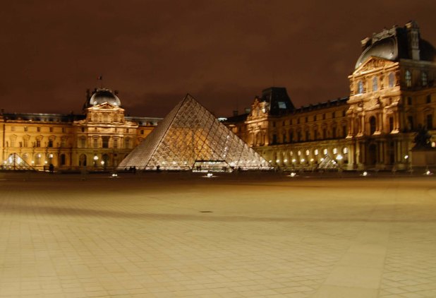 Louvre at dusk